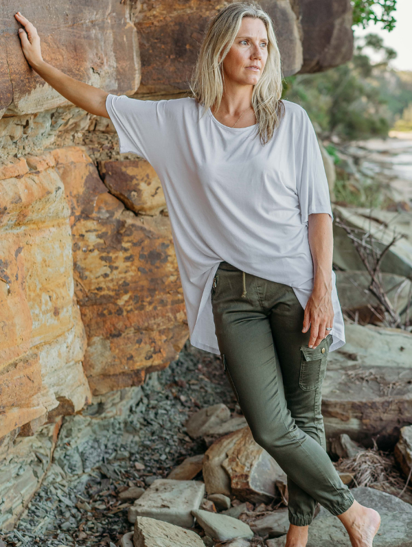 Khaki sales jogger jeans