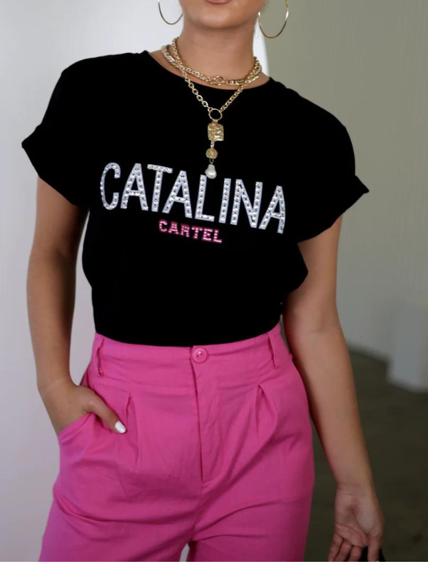 Catalina Cartel Black / Pink Top
