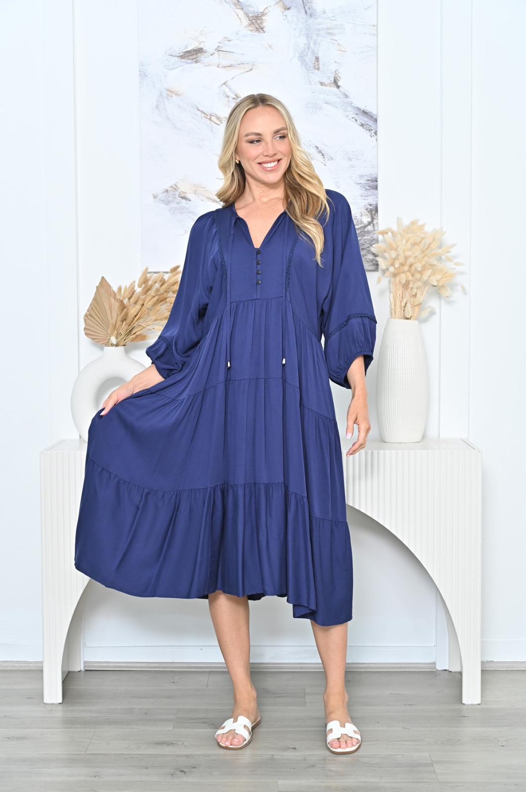 Lottie Dress Navy