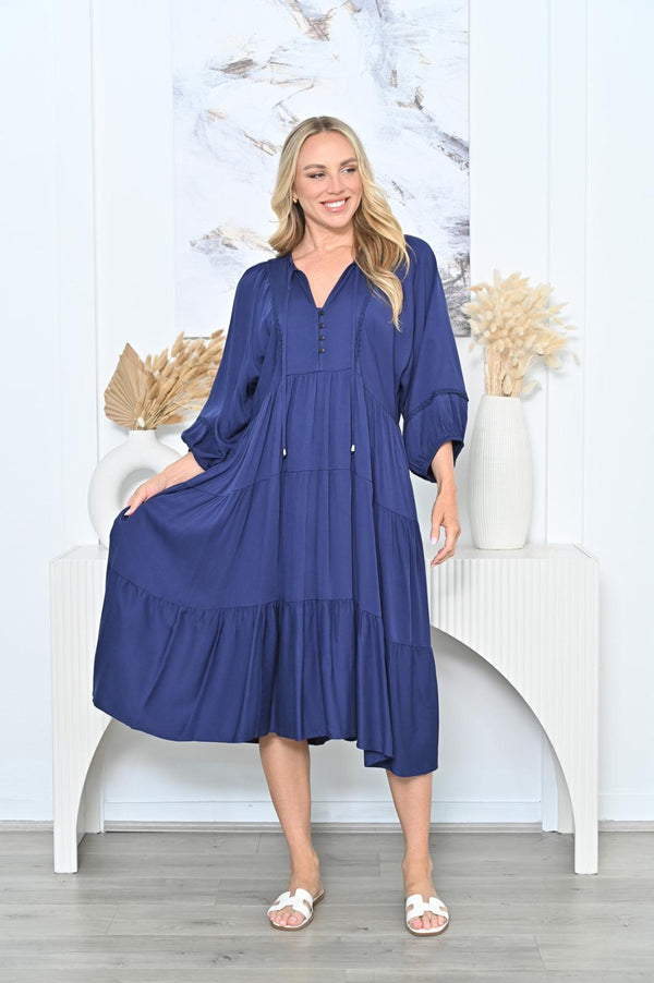 Lottie Dress Navy