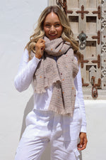 Mushroom Sequin Scarf