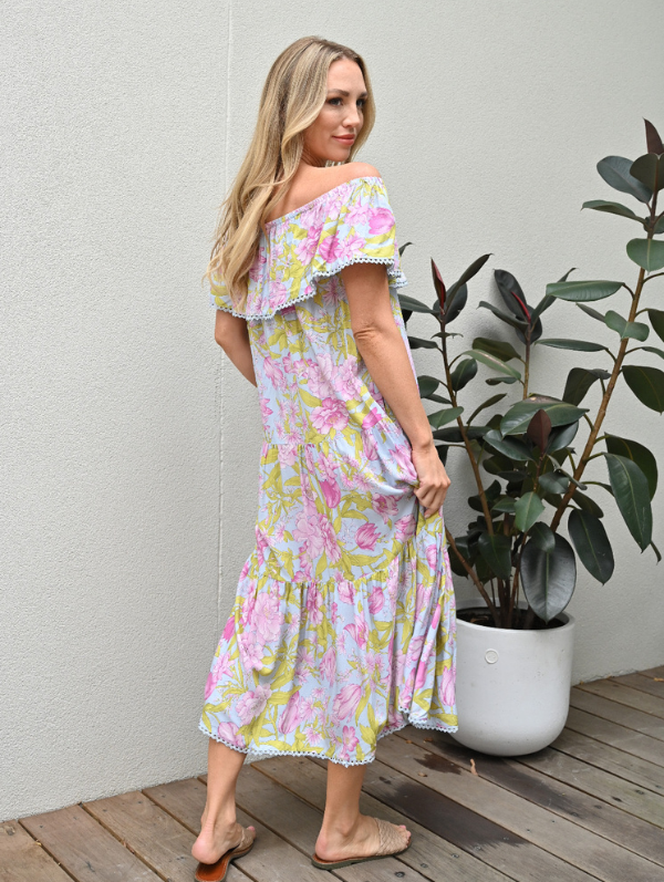 Frankie Blue / Pink Maxi Dress