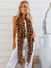 Tan Leopard Scarf