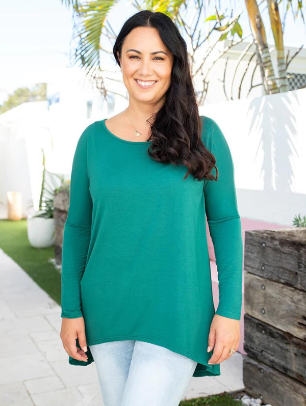 April Top Emerald