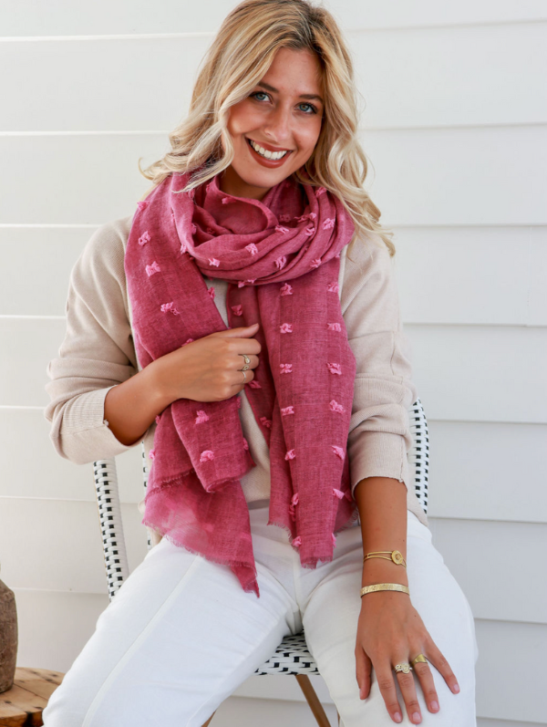 Berry Fleck Scarf