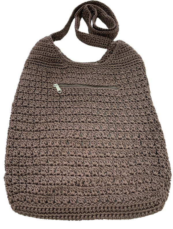 Crochet Bag - Large Brown