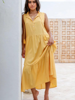 Mia Mustard Maxi Dress