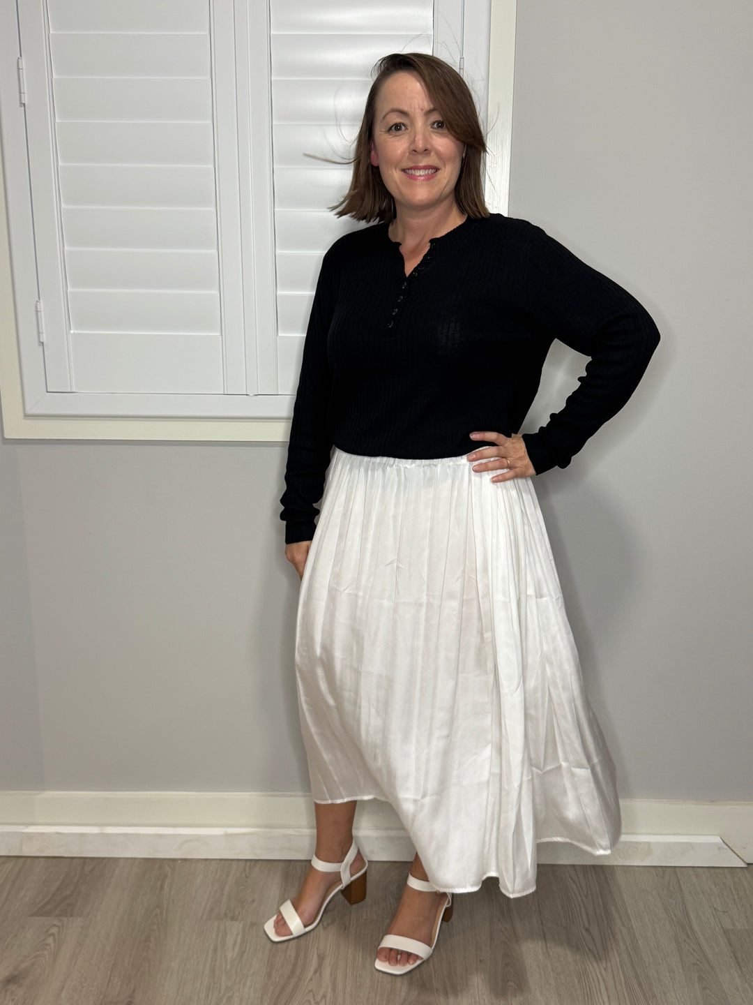 Gemma Skirt White
