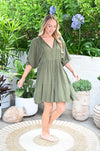 Baylee Dress Khaki