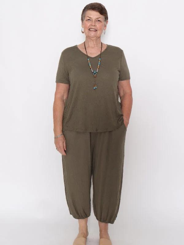 Wilkie Top Khaki