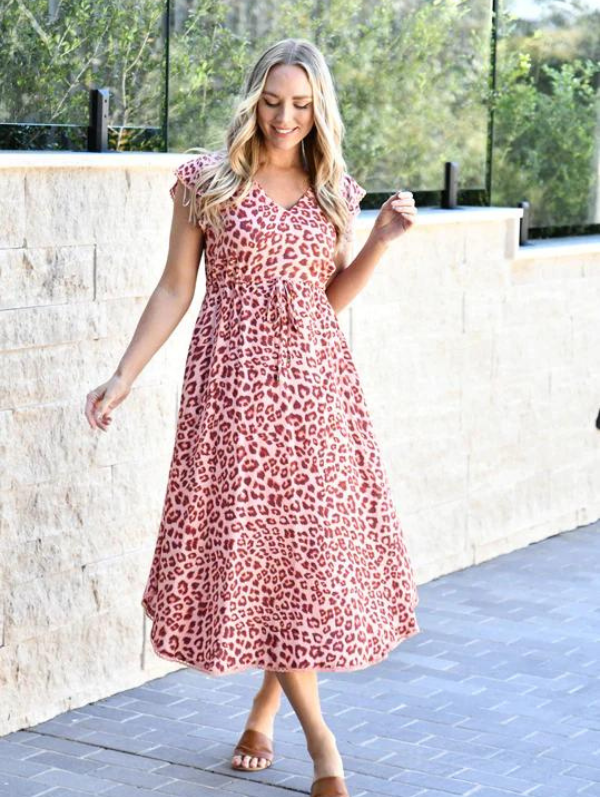 Carrie Leopard Dress