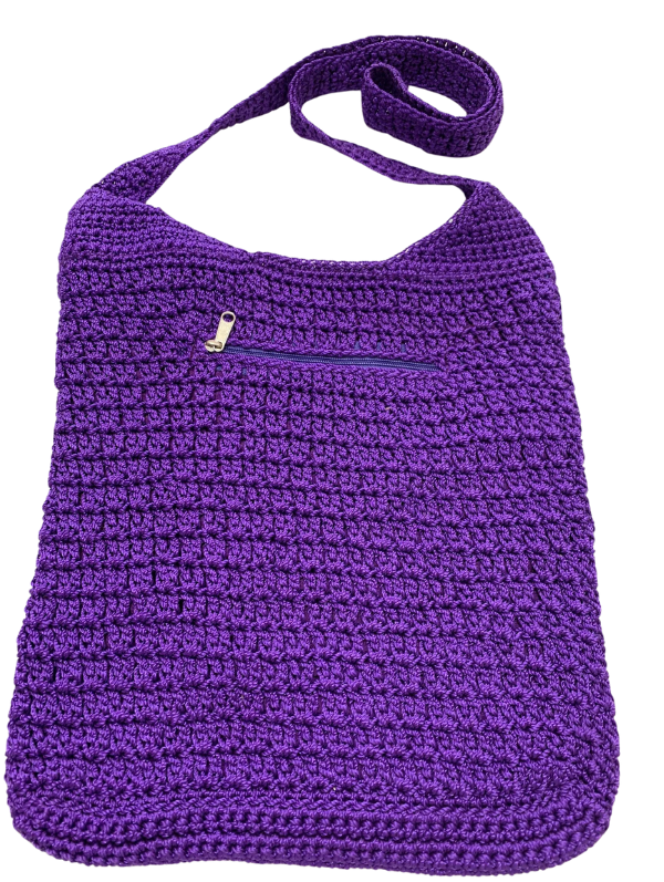 Crochet Bag - Large Purple