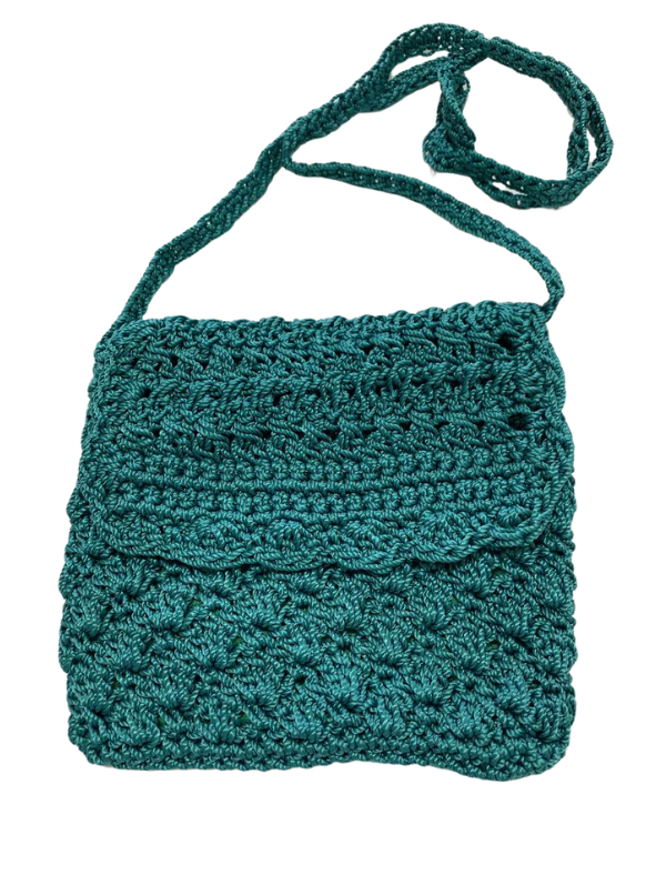 Crochet Bag - Small Teal