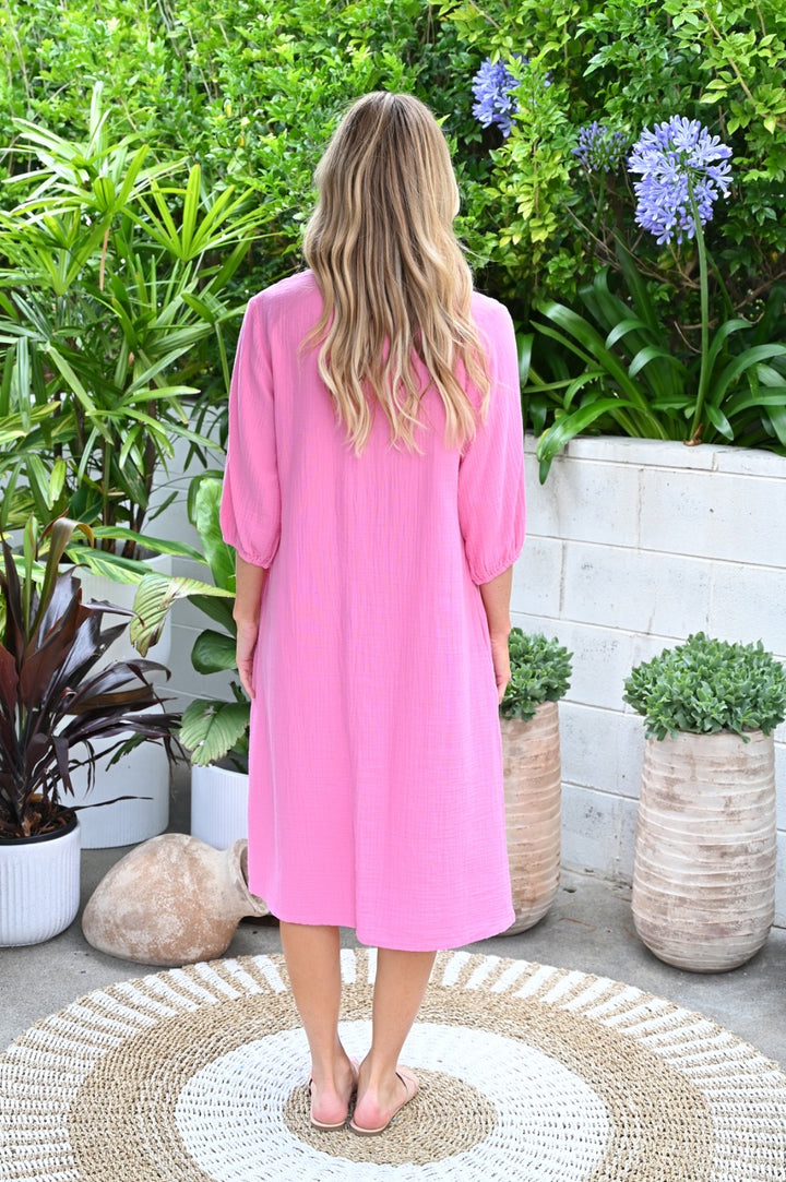 Bronte Dress Hot Pink