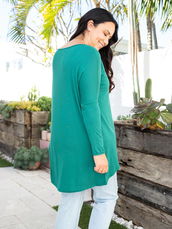 April Top Emerald