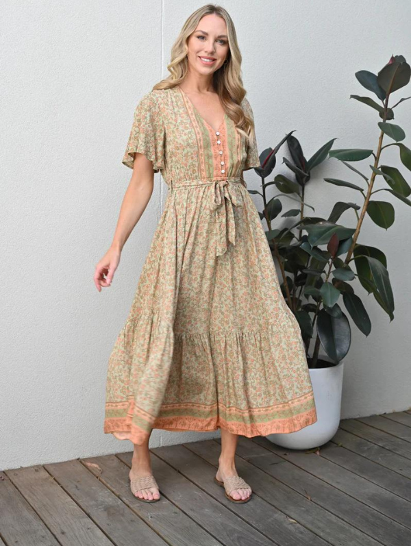 Emilie Dress Khaki