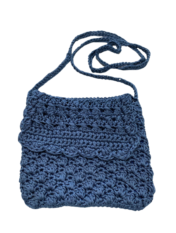 Crochet Bag - Small Blue