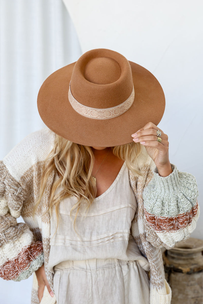 Boho Winter Hat Tan