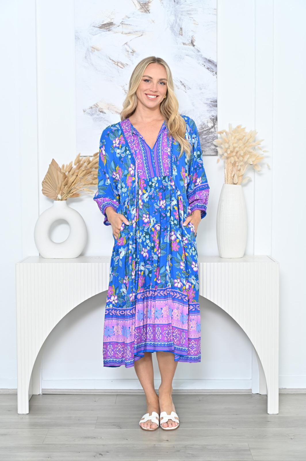 Lottie Dress Cobalt