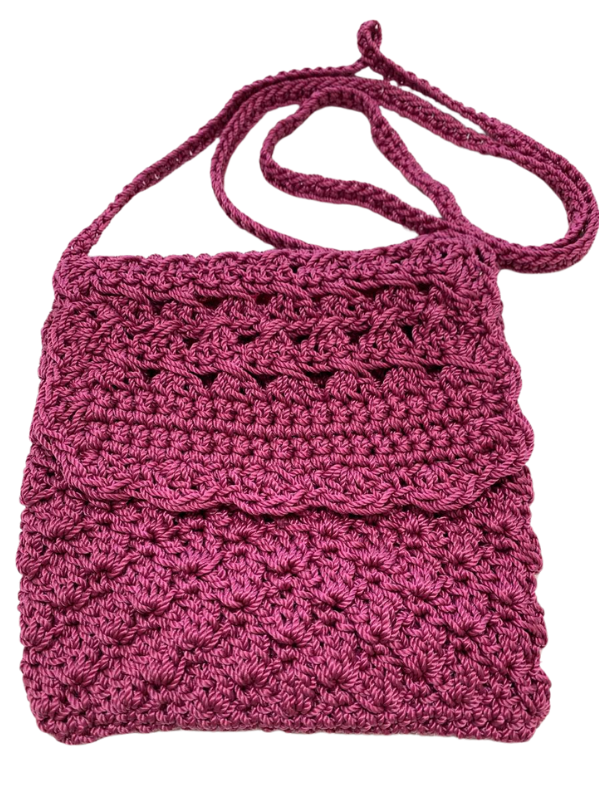 Crochet Bag - Small Magenta