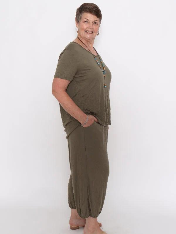 Wilkie Top Khaki