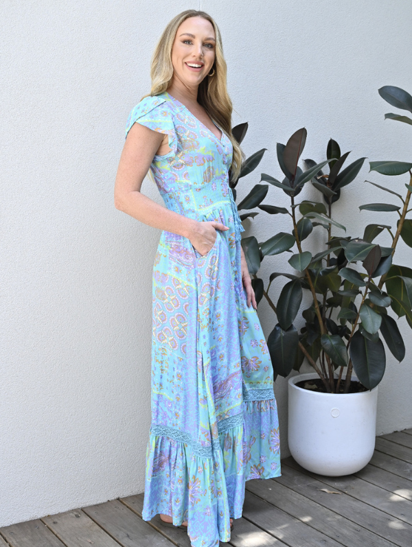 Paris Blue Maxi Dress