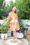 Claudette Dress Red