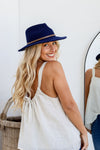 Panama Winter Hat Navy
