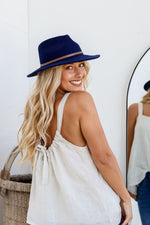 Panama Winter Hat Navy