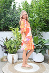 Claudette Dress Red