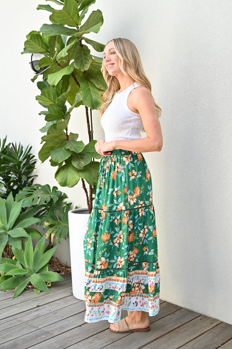 Harper Skirt Green