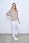 Poppy Cardi Taupe