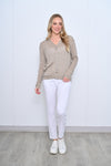 Poppy Cardi Taupe