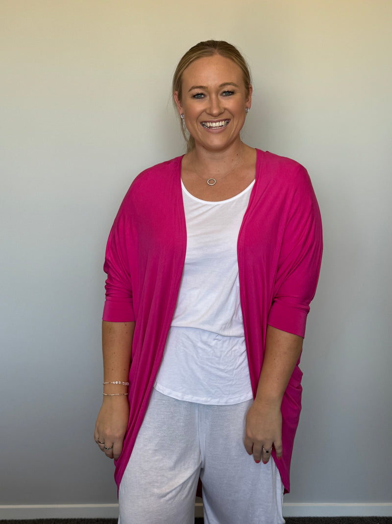 Summer Shrug Hot Pink