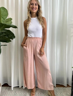 Breana Blush Linen Pants