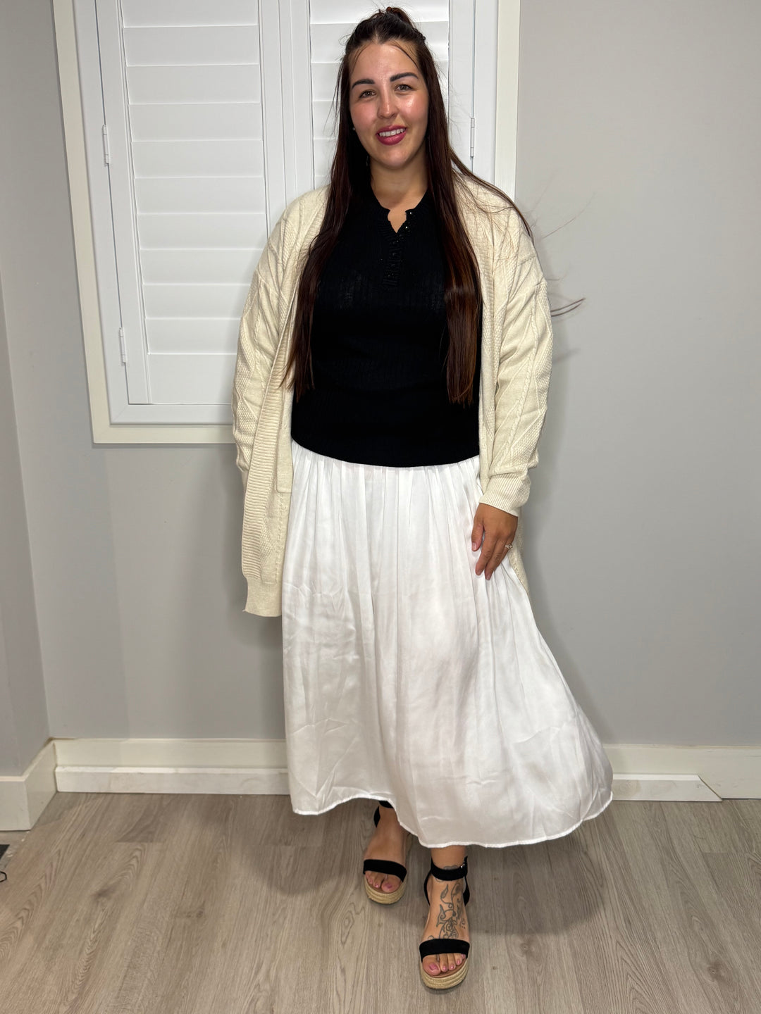Gemma Skirt White