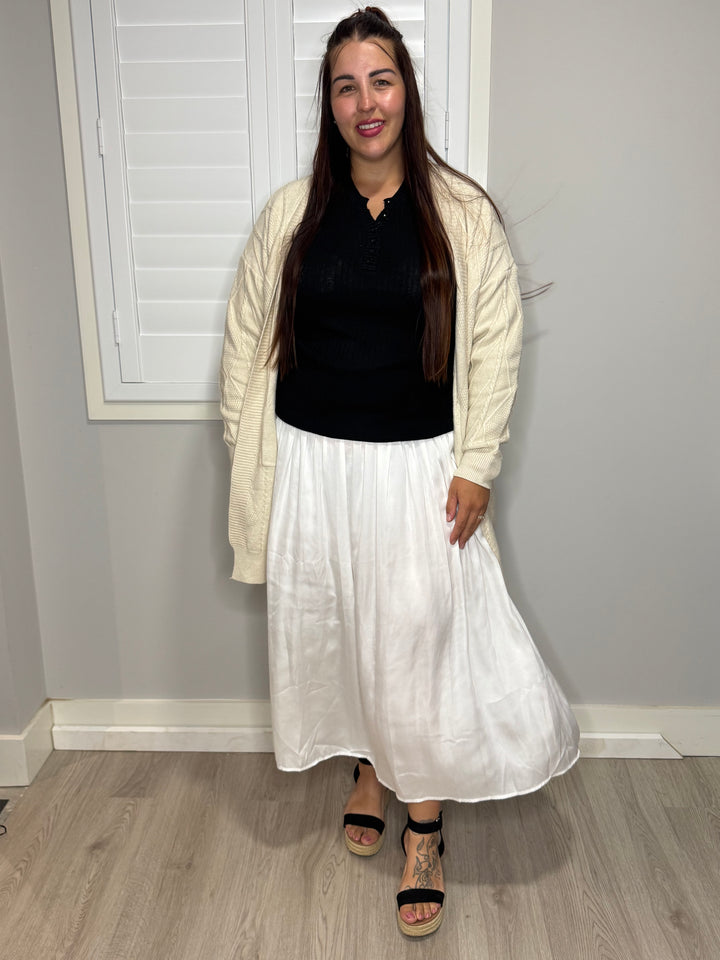 Gemma Skirt White