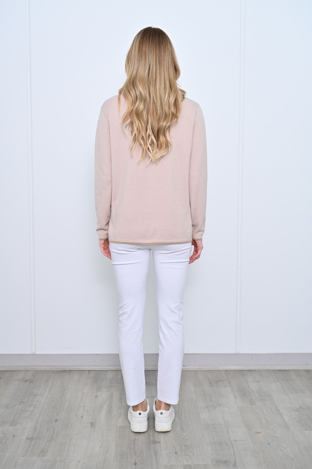 Nina Jumper Beige / Soft Pink