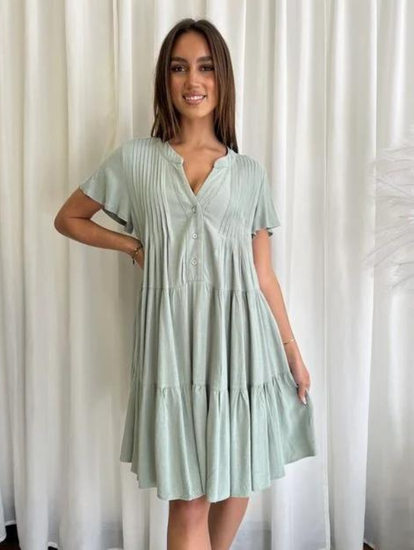 Elliana Dress Sage