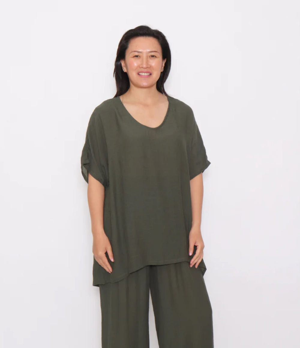 Penny Top Khaki