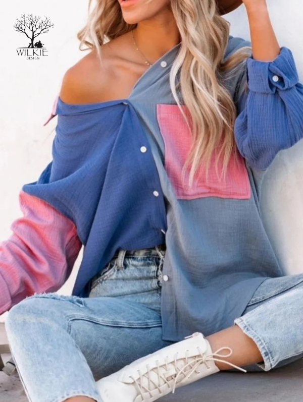 Hallie Top Pink / Blue