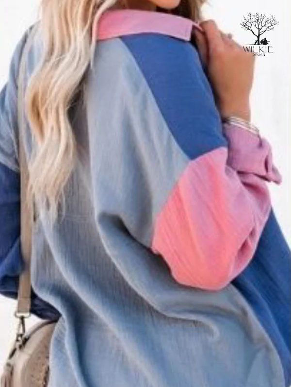 Hallie Top Pink / Blue