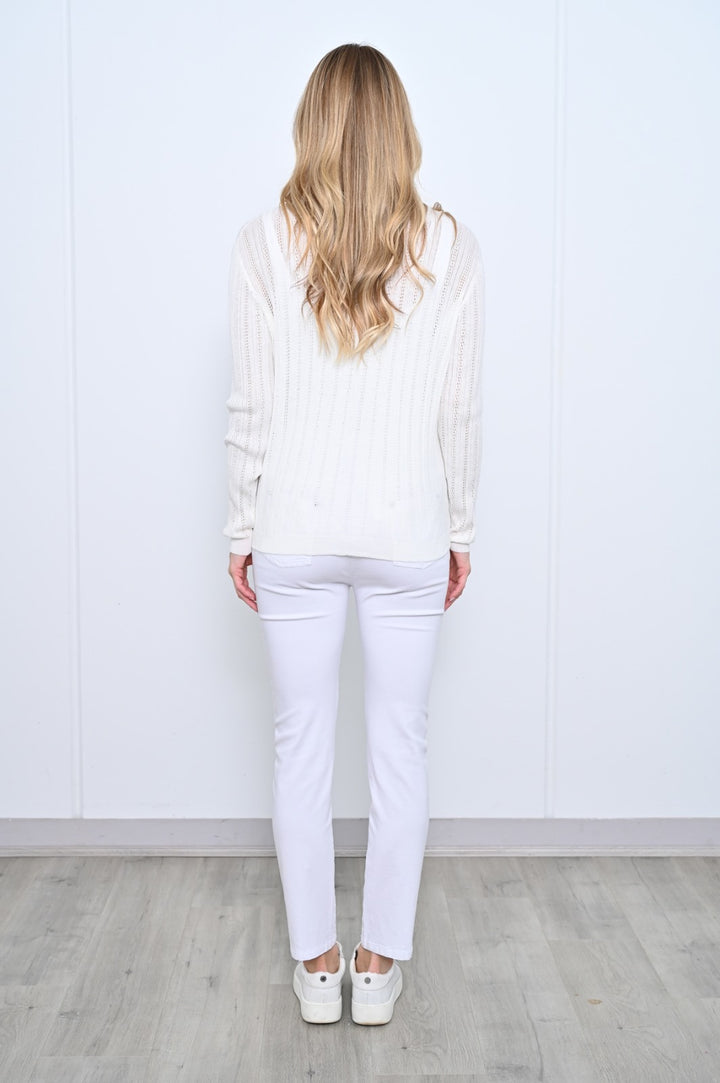 Poppy Cardi White