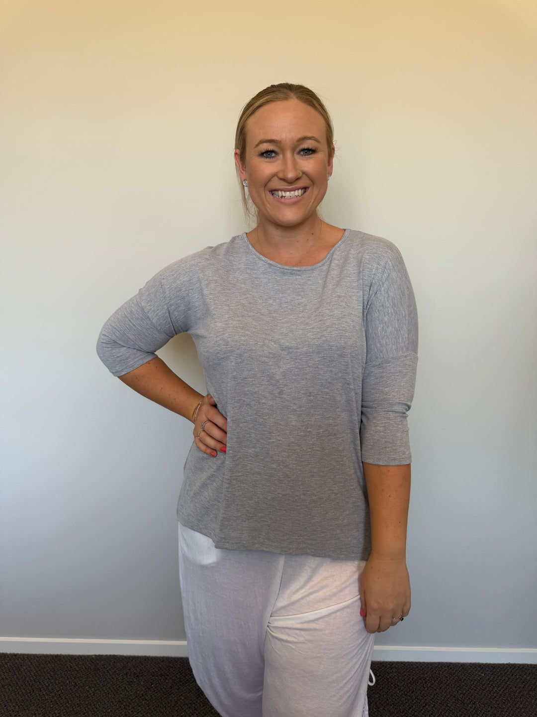 Teighan Top Grey