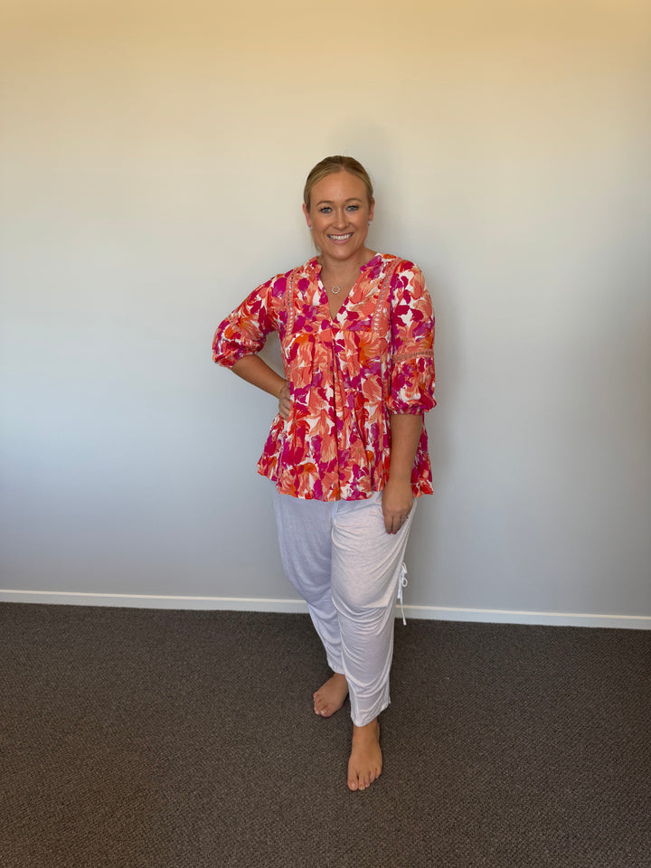 Leah Top Pink / Orange