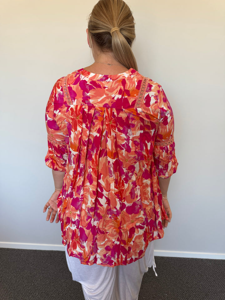 Leah Top Pink / Orange