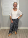 Maddy Navy Spot Pants