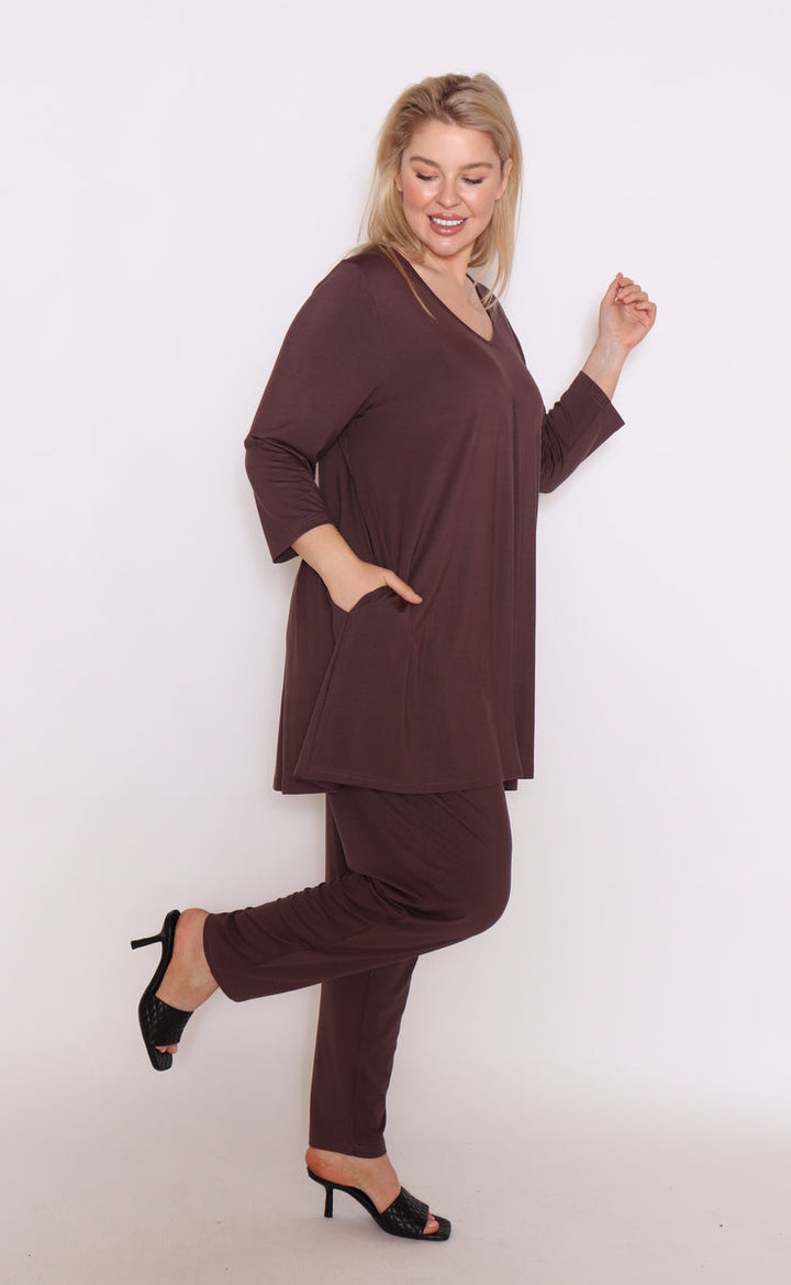 Mya Top Brown