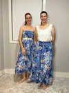 Mara Blue Tropical Skirt