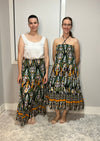 Mara Skirt Black / Orange